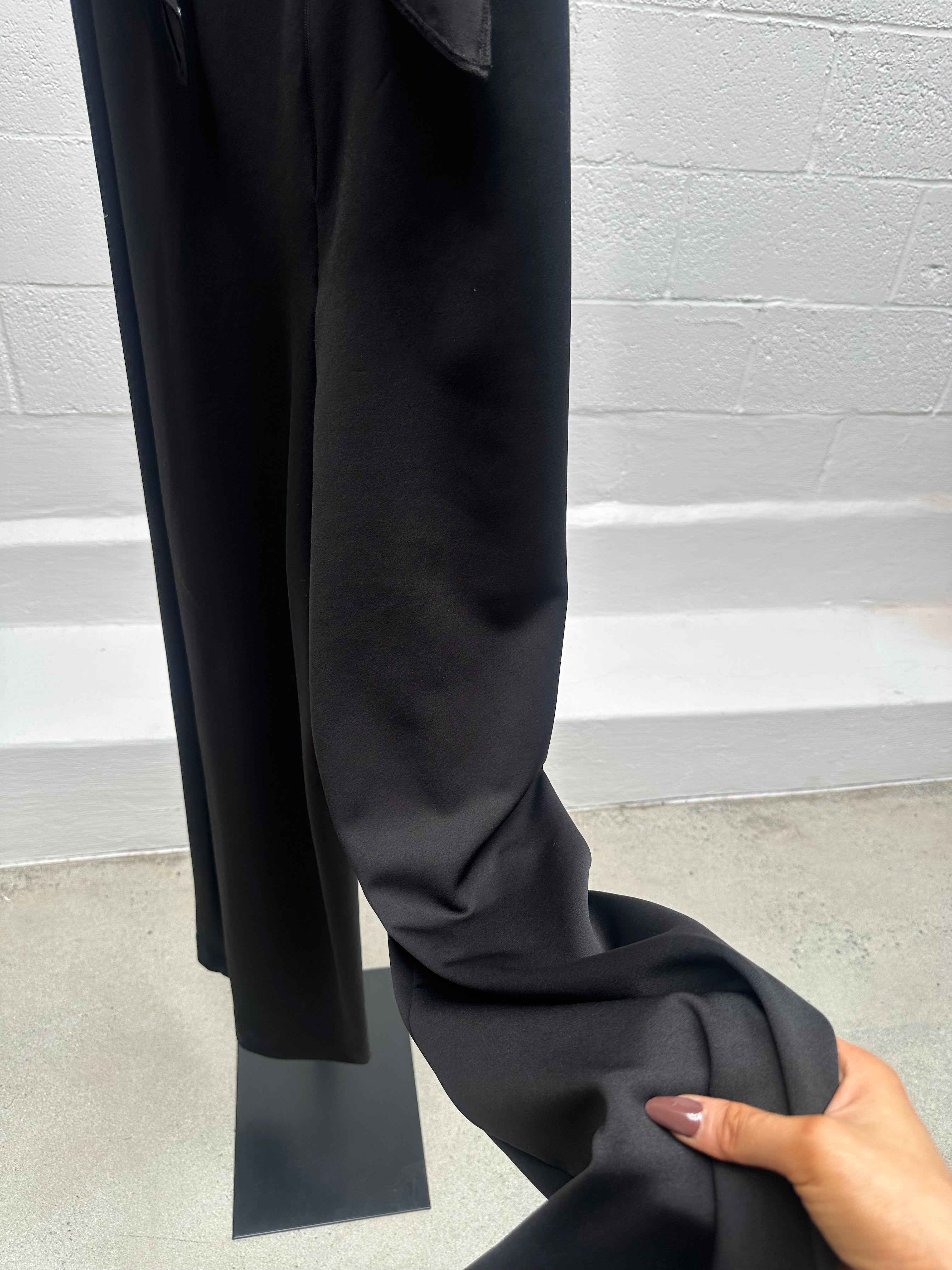 Black Ruffle Jumpsuit