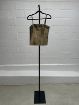 Raw Silk Beaded Top Pant and Shawl Set