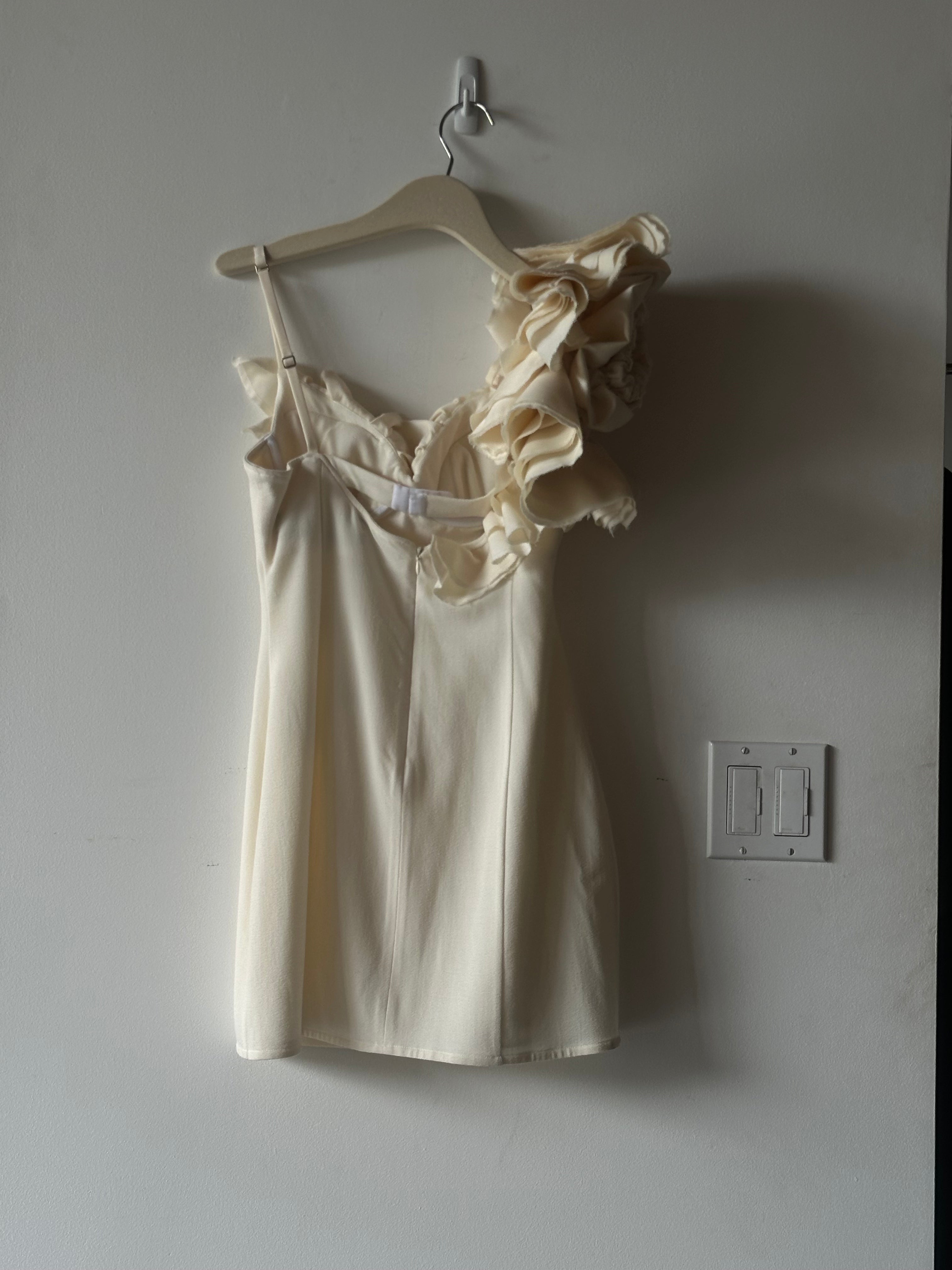 Dress with Flower Ruffles