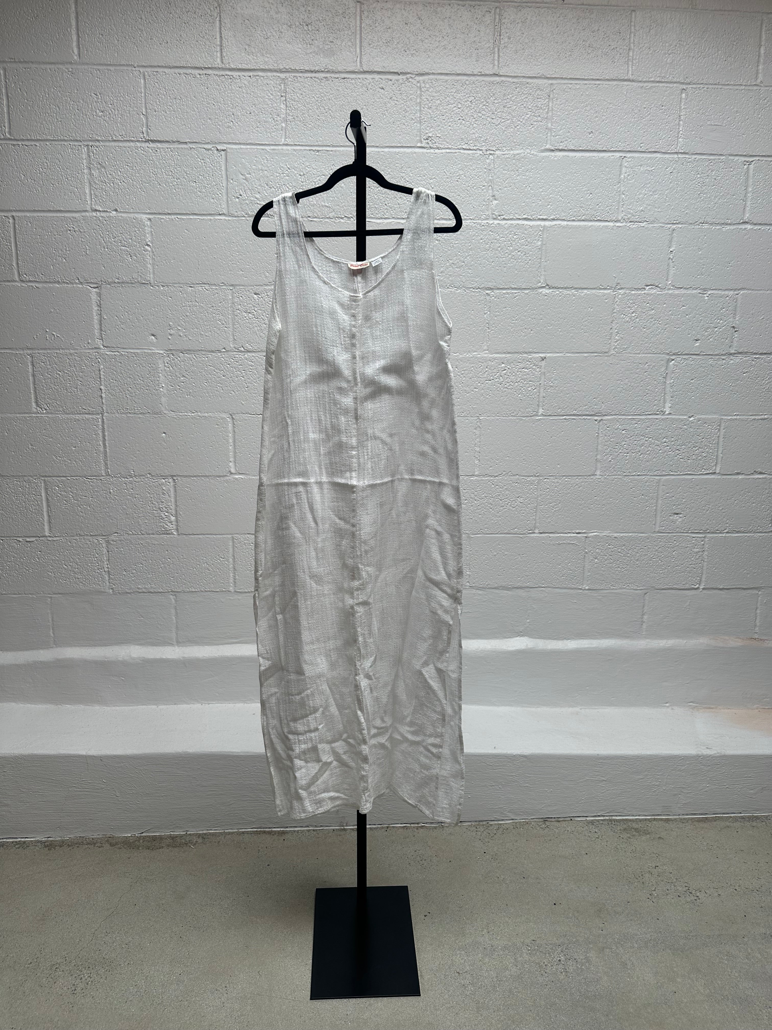 Casual White linen Dress