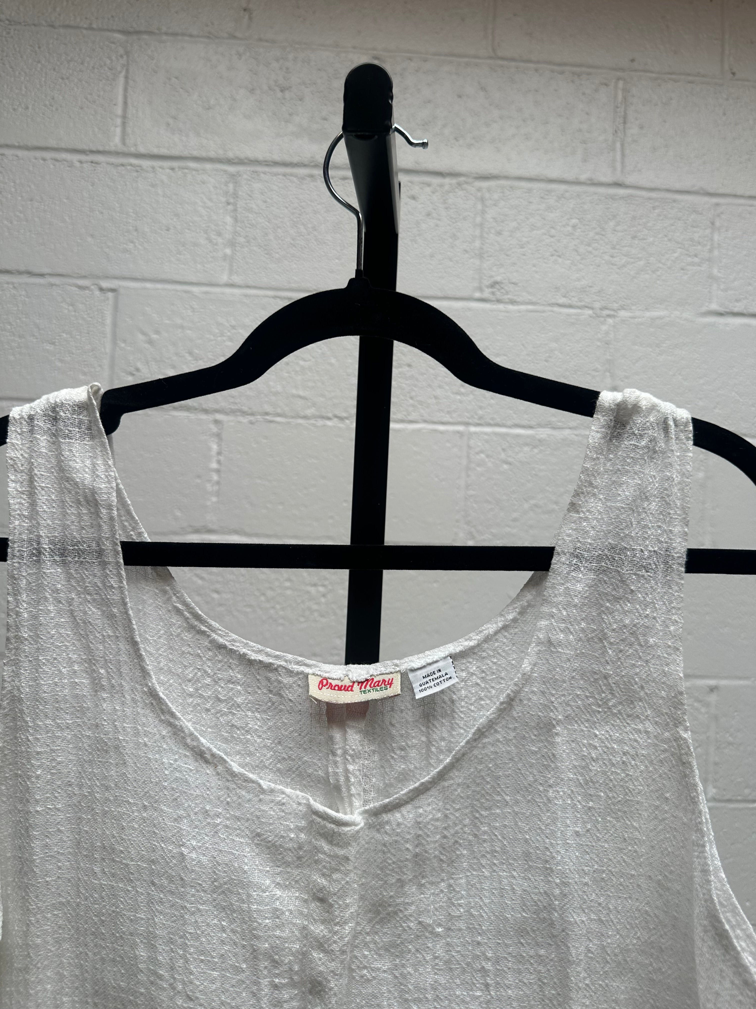 Casual White linen Dress