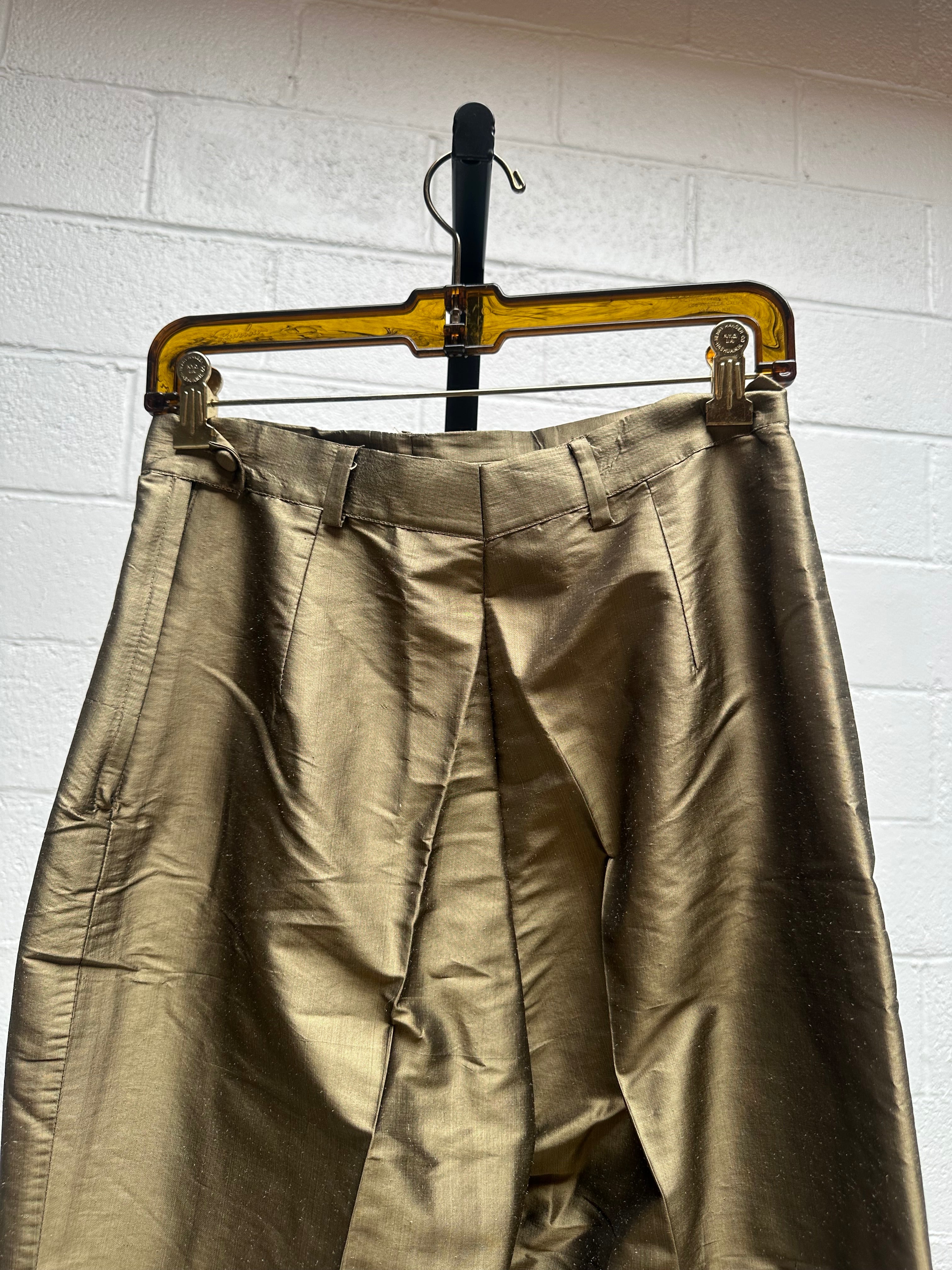 Raw Silk Beaded Top Pant and Shawl Set