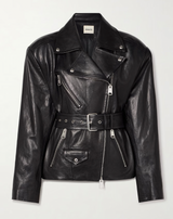 Khaite Fabbie Biker Leather Jacket