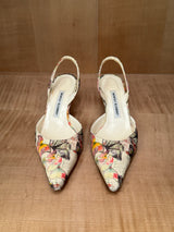 Butterfly Print Carolyn Sling Backs ( 39)
