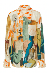 Marni Art Collage Silk Shirt