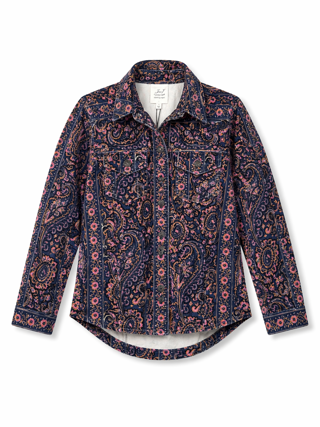 Paisley Velveteen Scrunched Canyon Jacket