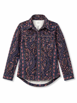 Paisley Velveteen Scrunched Canyon Jacket