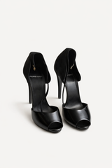 Patent Leather and Suede Pumps