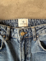 Vin Paint-Detail Cropped Jeans