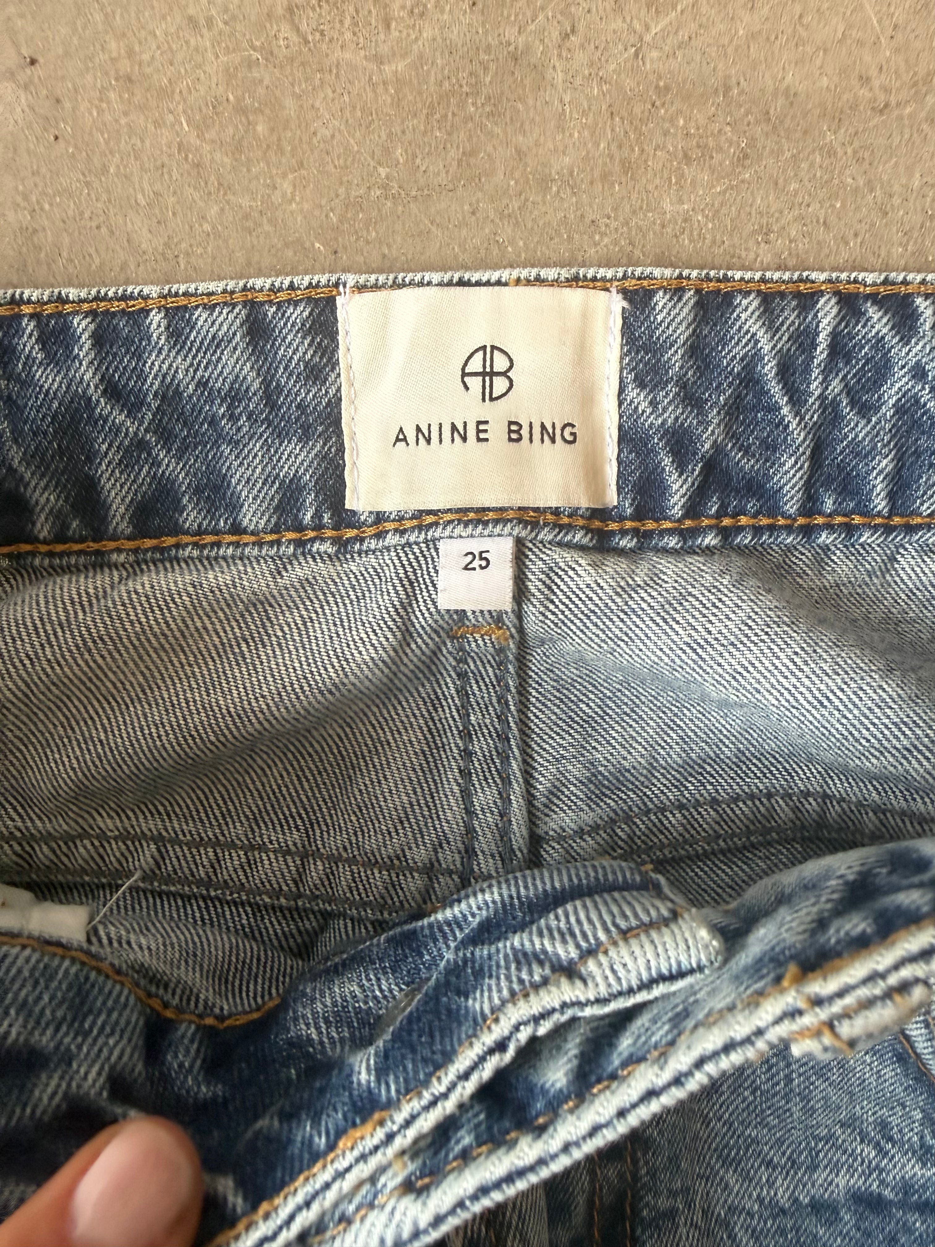 Vin Paint-Detail Cropped Jeans