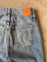 Vin Paint-Detail Cropped Jeans