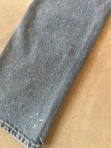 Vin Paint-Detail Cropped Jeans
