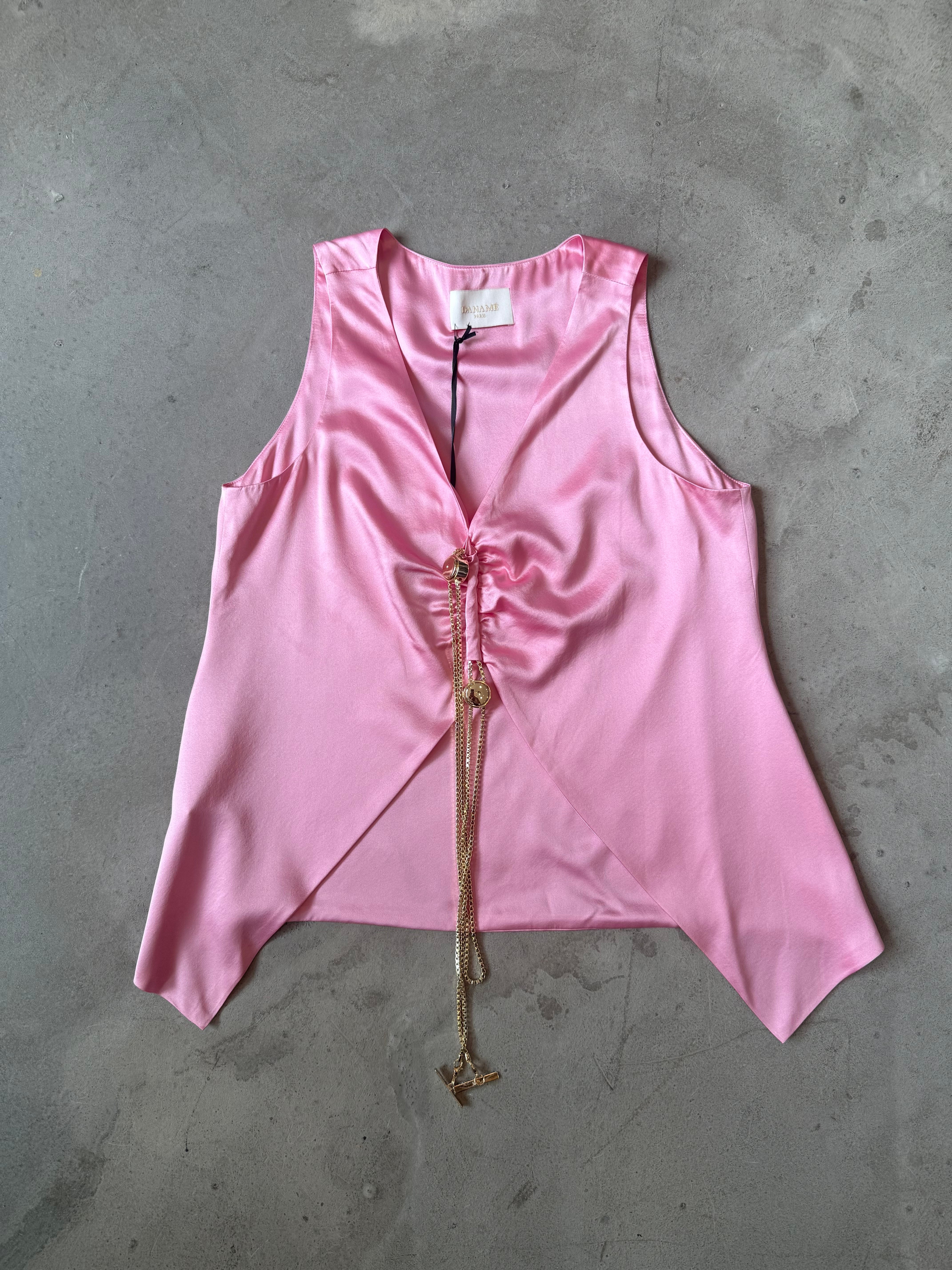 Jewel Top Silk Top
