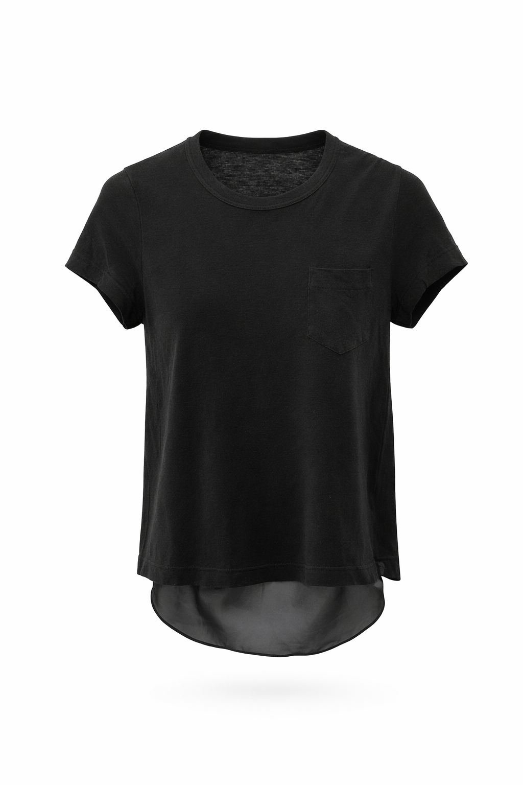 T Shirt with Silk Back