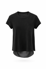 T Shirt with Silk Back