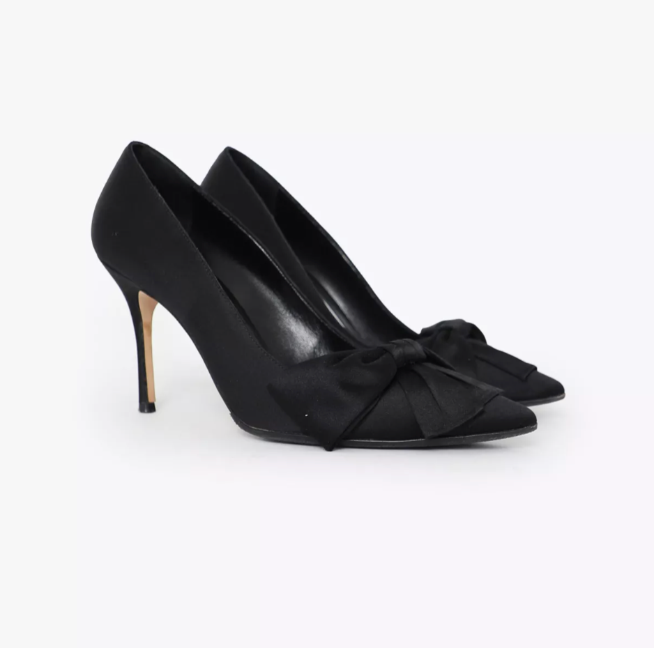 Beccara Satin Bow Pumps (39.5)