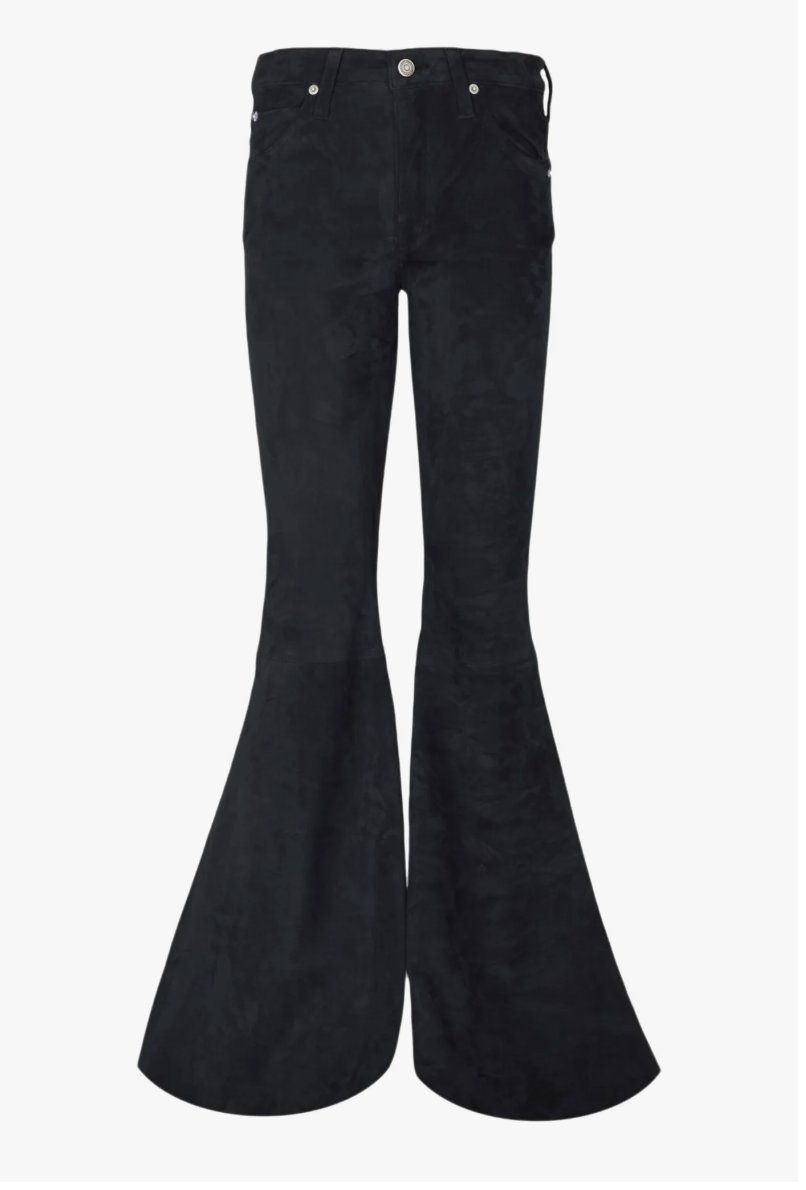 Suede Flare Pants