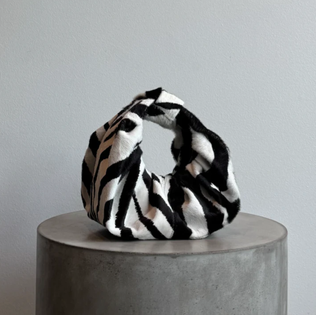 Zebra Calf Skin Bag