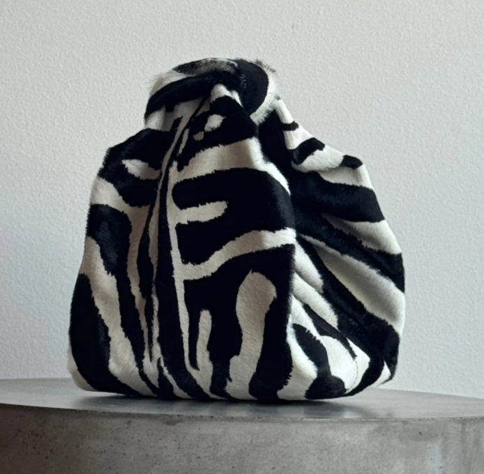Zebra Calf Skin Bag