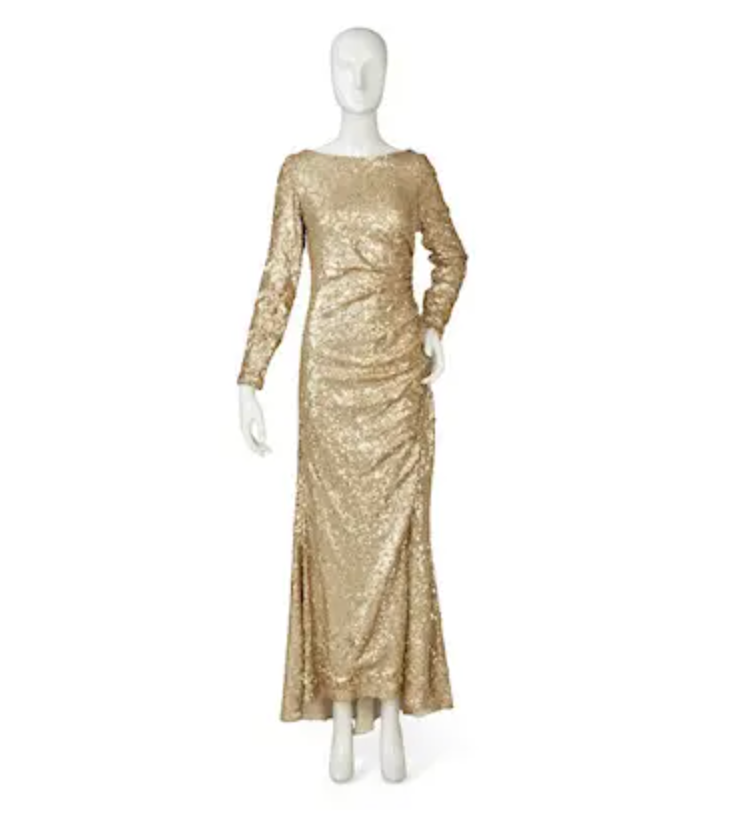 Gold Sequin Dress