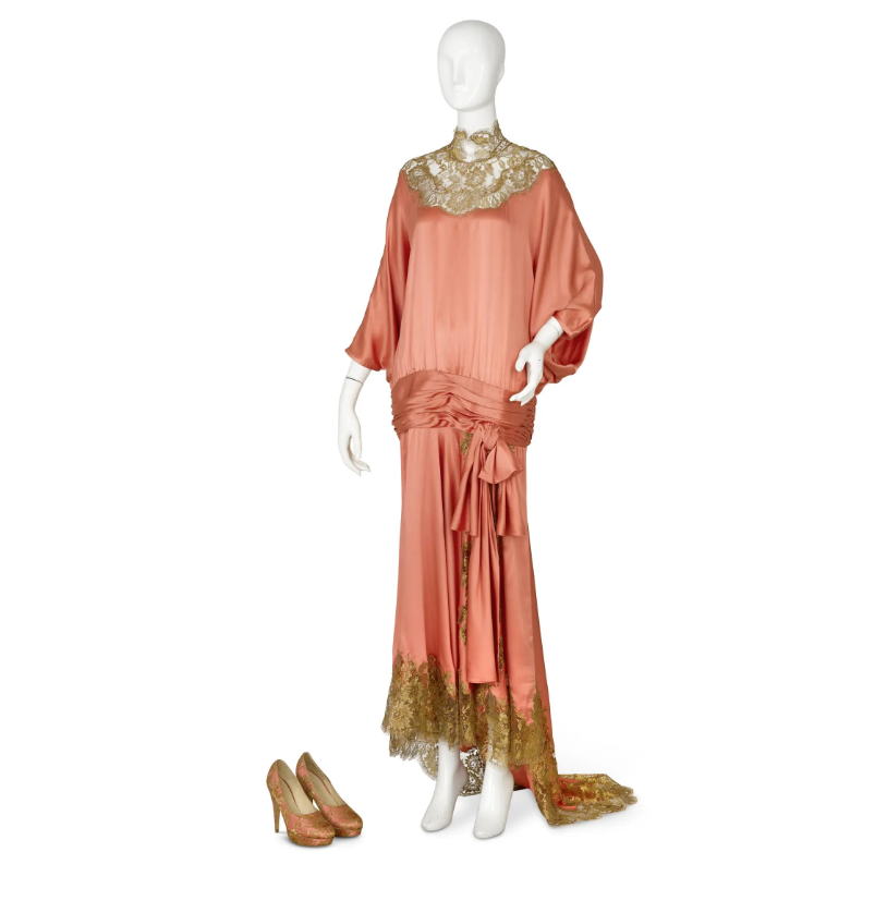 Silk & Lace  Flapper Style dress