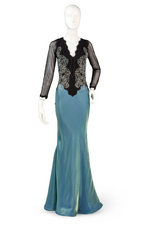 Black and iridescent Performance Gown
