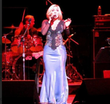 Black and iridescent Performance Gown
