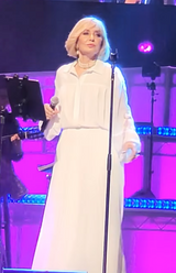 White Silk pleated shirt