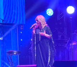 Silk Rhinestone and Feather Caftan