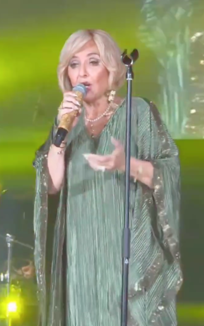 Green Caftan with Gold Beaded Finishing