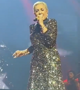 Sequins Gown with Collar