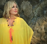 Yellow Chiffon Cape