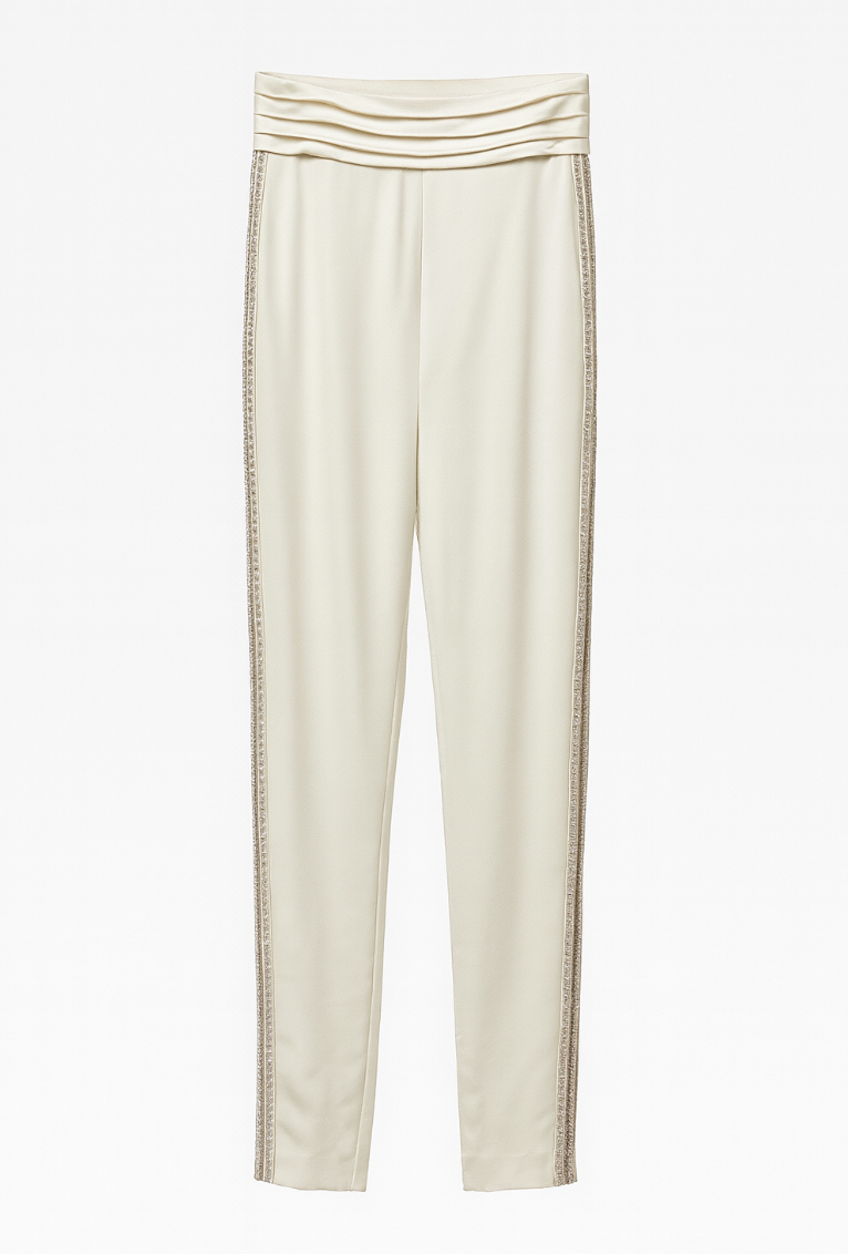 Cream Cape/Blazer with trousers