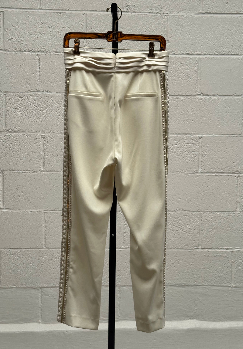 Cream Cape/Blazer with trousers