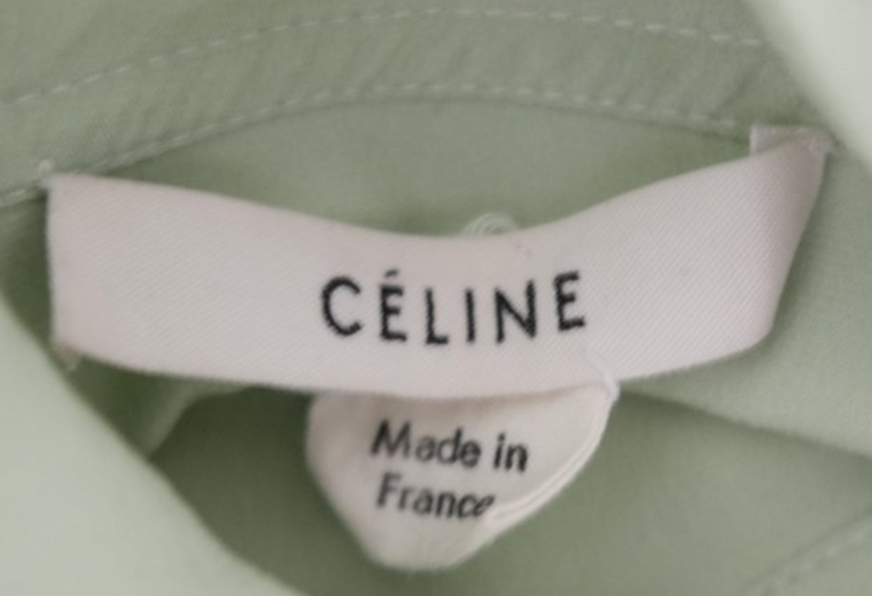 Phoebe Philo Mint Green Silk Blouse