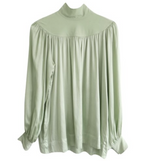 Phoebe Philo Mint Green Silk Blouse