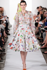 Polka Dot Floral Skirt