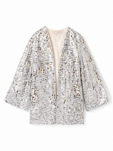 Sequin Jacket In Silver