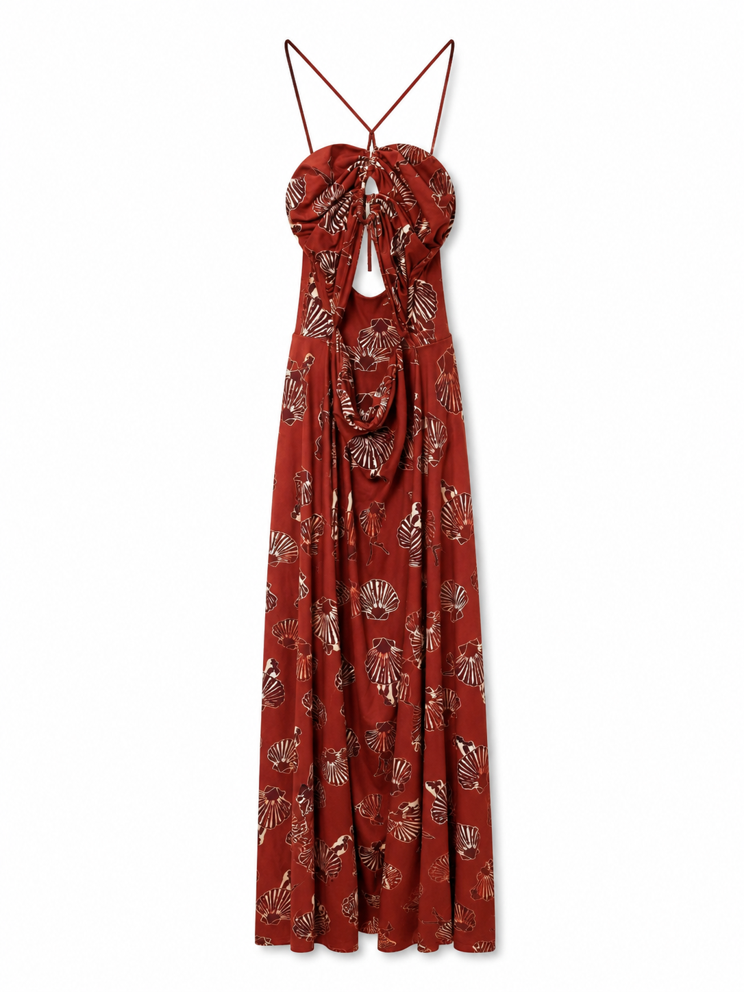 Shell maxi dress
