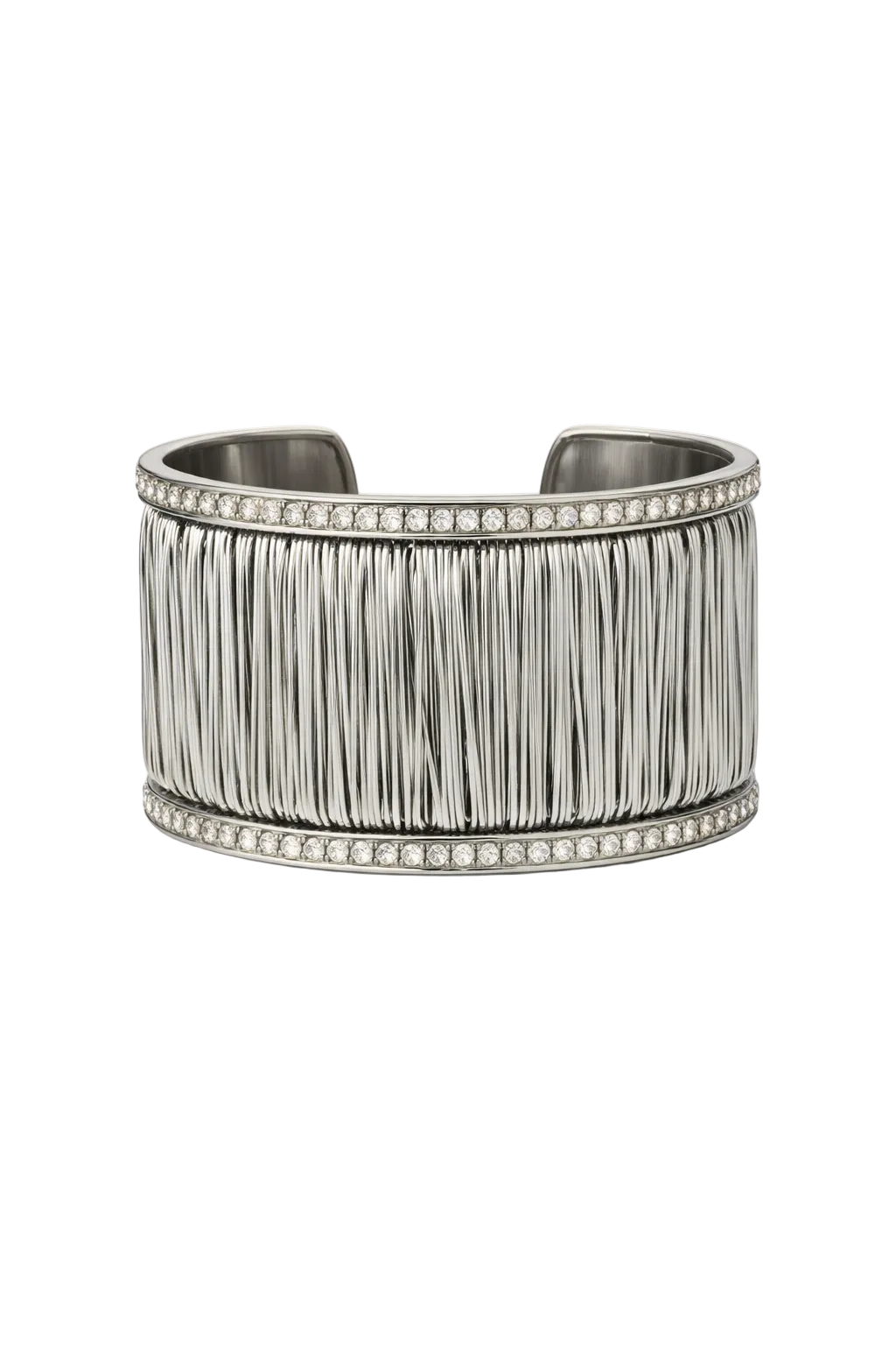 Silver Fringe Cuff Bracelet