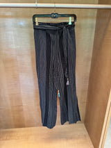 Silk Pants with Fringed Tie
