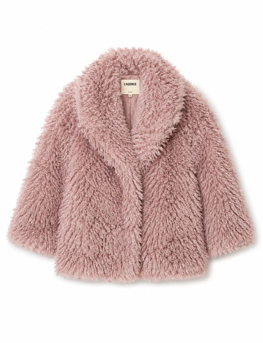 Toira Faux Fur Coat In Pink
