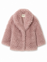 Toira Faux Fur Coat In Pink