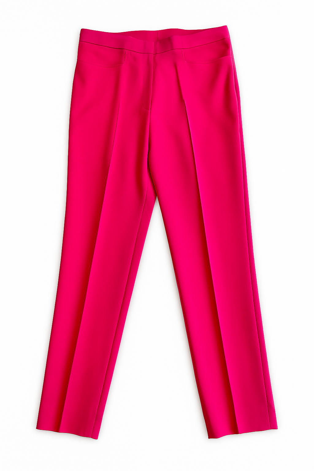 Hot Pink Straight-Leg Pants