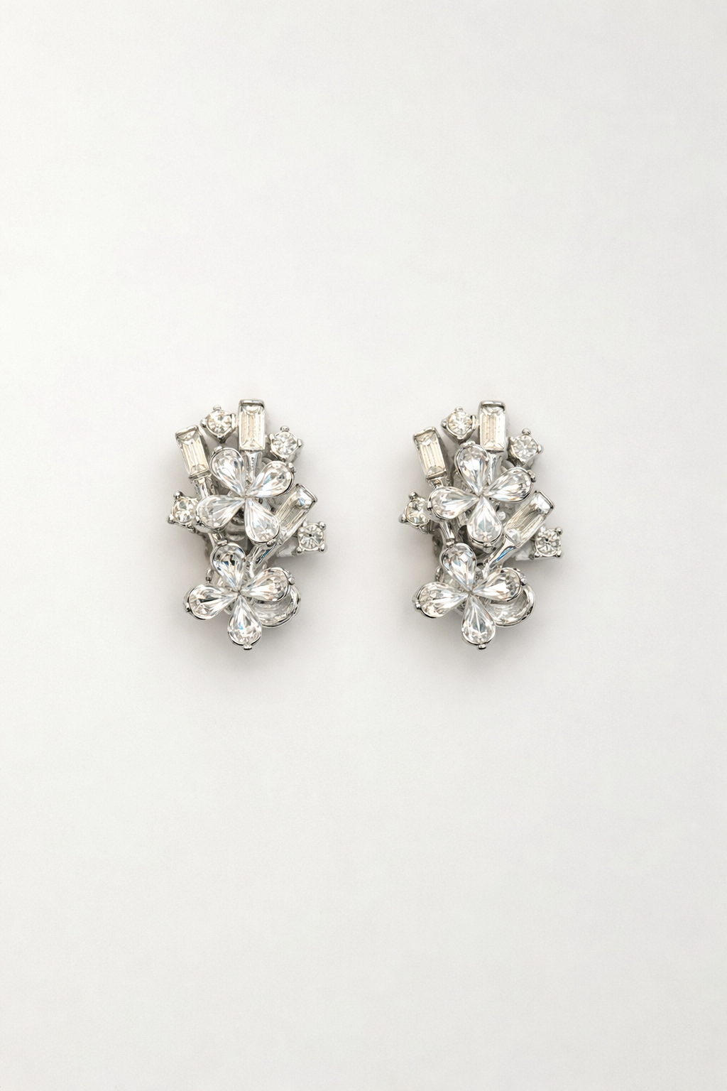 Flower Diamanté Earrings