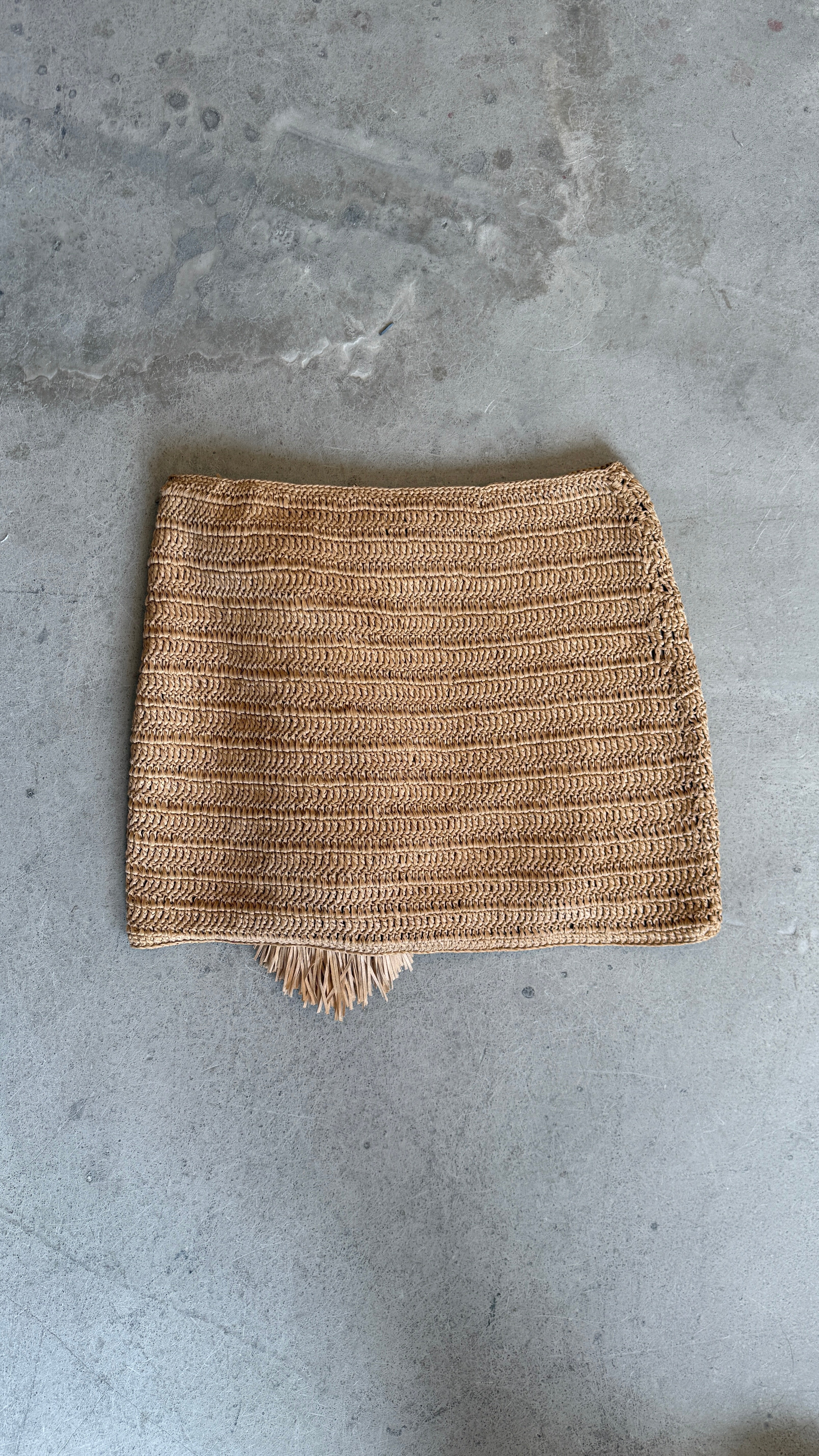 Raffia Mini Skirt