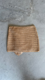 Raffia Mini Skirt