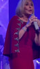 Red Dress With Cape embellishments