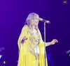Yellow Chiffon Gown with Elaborately Beaded Bust