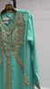Djellaba in aqua blue